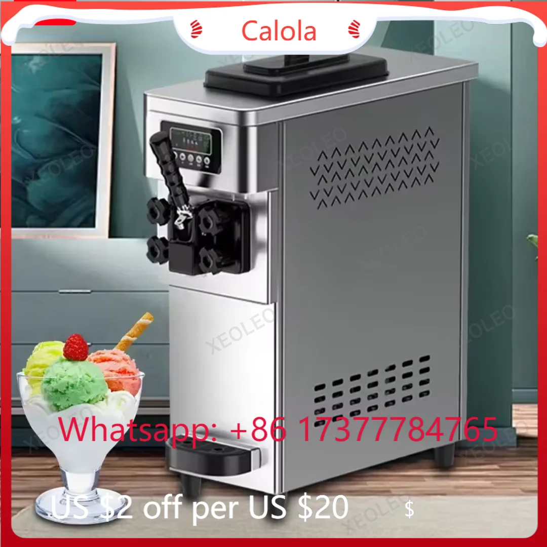 

Commercial 1-Flavor Soft Ice Cream Machine 18-25L/H Automatic Maker with Pre-cooling Function