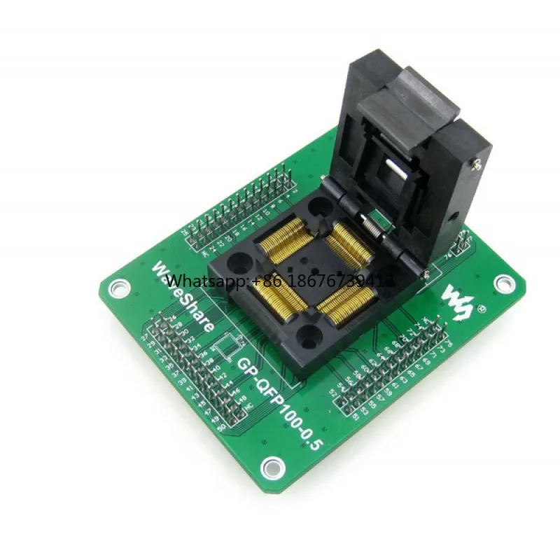 SKU-3068 GP-QFP100-0.5 Universal Programmer Adapter for QFP TQFP LQFP 100-Pin ICs 0.5mm Pitch for Microcontroller D Made