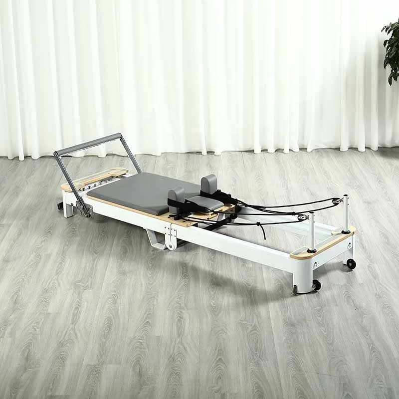 High End Custom Logo Space Saving Foldable Yoga Bed Folding Aluminum Reformer Pilates Machine