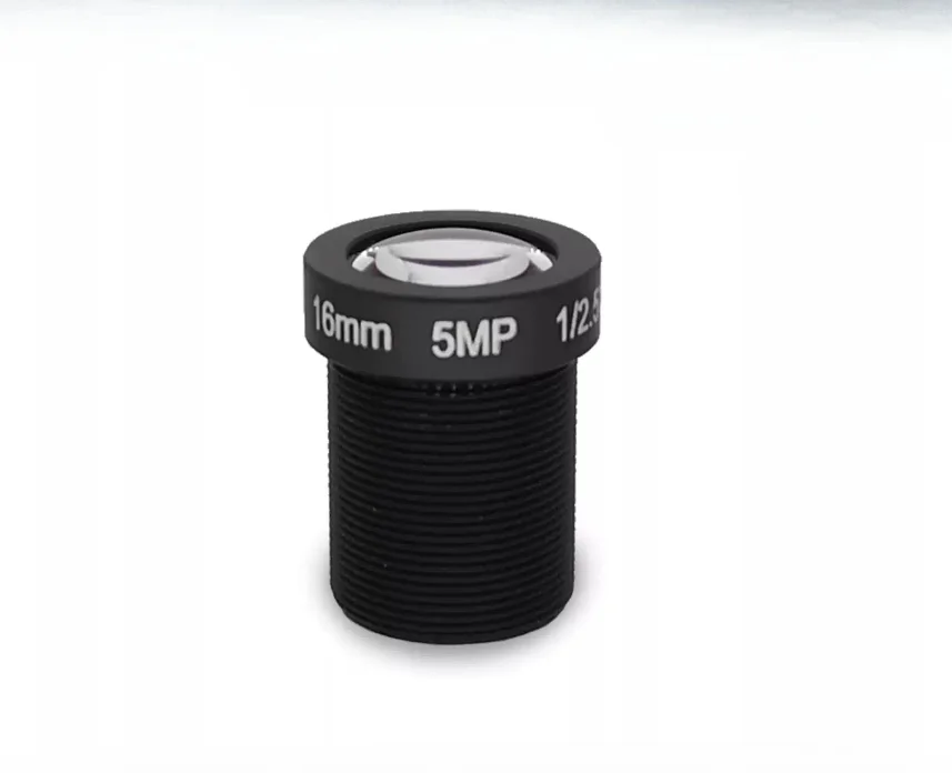 1pcs 5 Million HD M12 Lens 4 6 8 12 16 25mm 1/2.5 Inch Surveillance Equipment Accessories Surveillance C8W/C6C/C2 HD Glass Lens