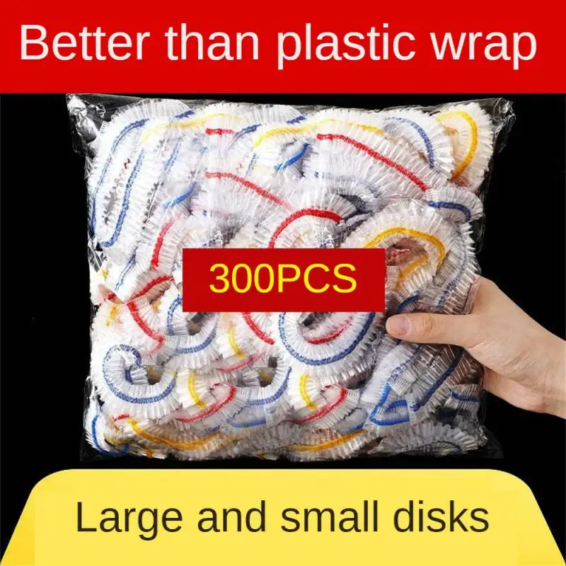 Disposable Food Cover Saran Wrap Plastic Bag Food Grade Fruit Vegetable Storage Bag Elastic Plastic Bag Kitchen Fresh Keeping