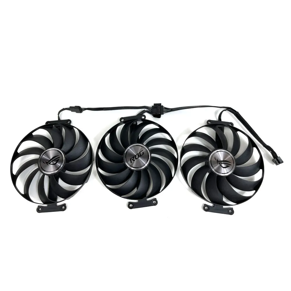 1SET ROG-STRIX-RTX 3060 TI、3070 TI GPU FAN，For ASUS ROG-STRIX-RTX 3060 TI、3070、3070 TI、3080、3090 Video card cooling fan