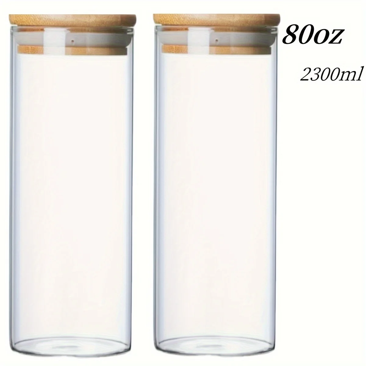 Glass Jars With Airtight Lids 2300ml 80oz, Candy Jars With Lids, Glass Storage Jars, Food Storage Containers