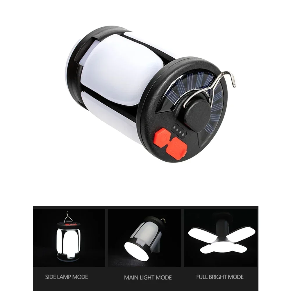 2PCS Lampada Campeggio, USB (Type-C) Ricaricabile LED Lampada da Campeggio, 3 Modalità di Illuminazione, Lampada Emergenza Portatile Luce da Tenda Impermeabile per Giardino Terrazza Esterno Pesca
