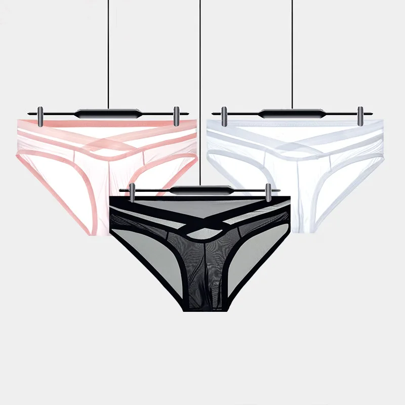 ADANNU Summer Nylon Men's Triangle Underwear Breathable Comfortable Sexy Hot Sale Triangle Briefs For Sports Gay