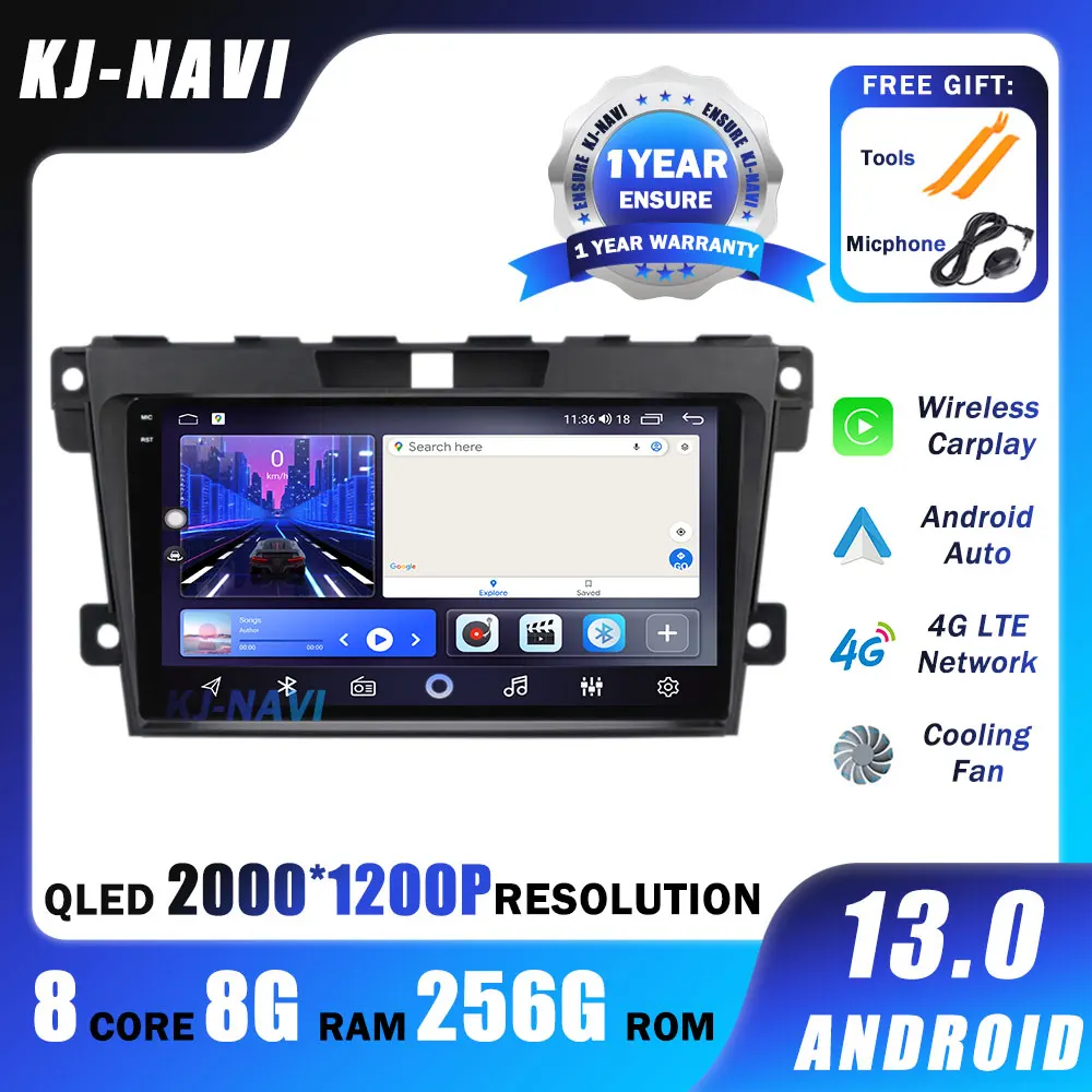 

Android 12 For MAZDA CX-7 CX7 CX 7 2007 2008 2009 2010 2011-2014 Car Radio GPS Navigation Multimedia Video Player DSP 4G No DVD