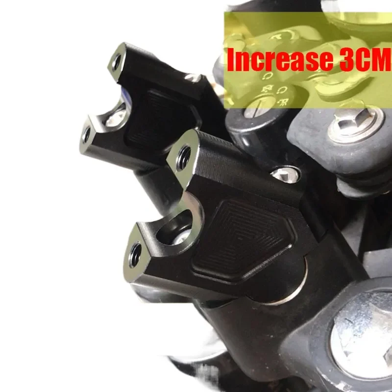 Motorcycle Handlebar Riser Extension Kit Compatible with CFMOTO 450MT Heightening Base Code Modification Accessory for Spring