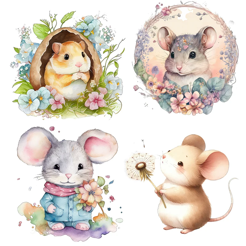 Three Ratels Q4 Cartoon Mouse Kitchen,Bathroom,Waterproof Tile home decoration Wall Decal
