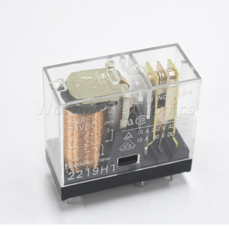 

Free Shipping G2R-1 Wholesale 10pcs/lot G2R-1-24VDC 10A 5pin Relay