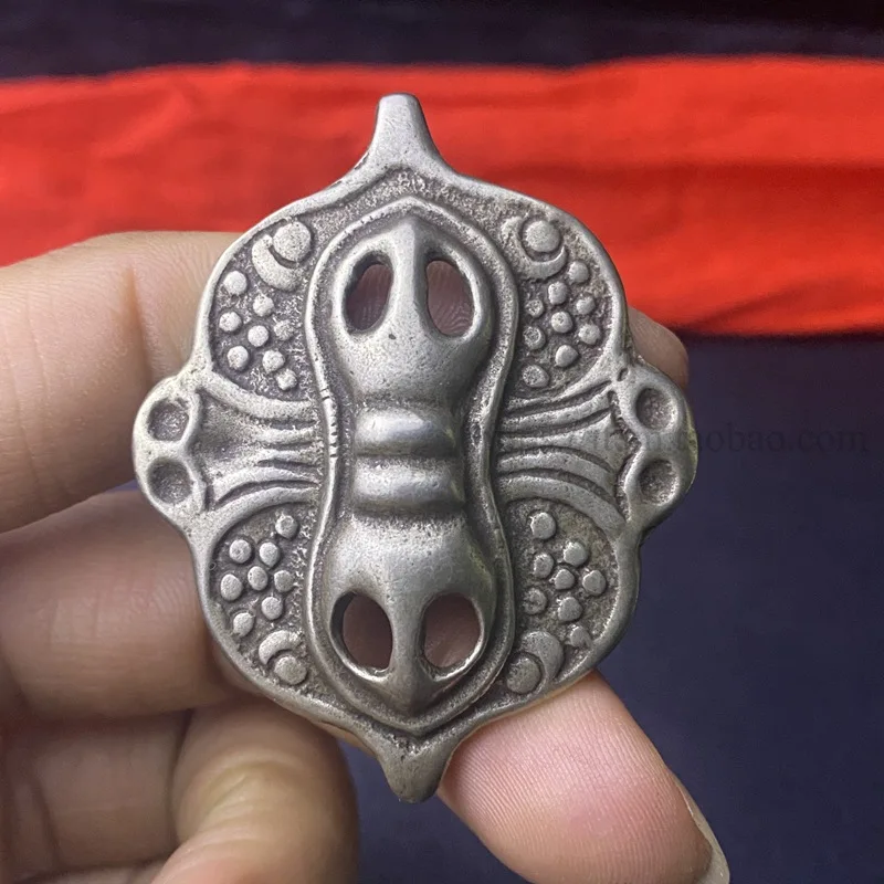 

Tibetan Style White Copper Pestle Bell Pestle Ornament Tibetan Bracelet Accessory Pendant Hanging Ornament
