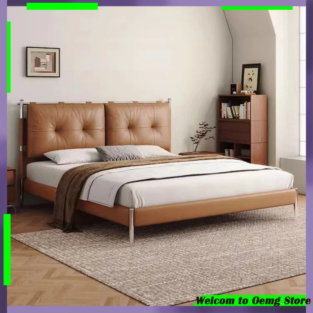 

European Luxury Minimalist Multifunctional Bed Frame Modern Headboard Stylish Lounge Furniture Home Apartment Living Room