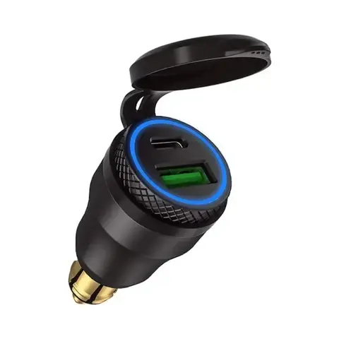 Motorcykel Vattentät Laddare 30W QC3.0 USB C-typ PD Nätadapter Hella DIN-uttag Snabbladdare för BMW Ducati Triumph 12 best sales BMW Technic - №3