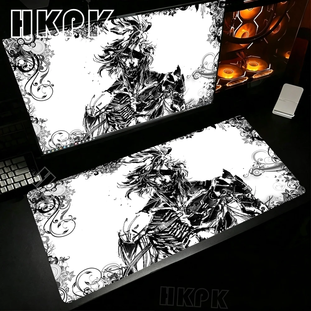 XXL Large Metal Gear Solid Mouse Pad E-sports Non-slip Mousepad Laptop Gaming PC Lock Edge Thickened Computer Keyboard Desk Mat