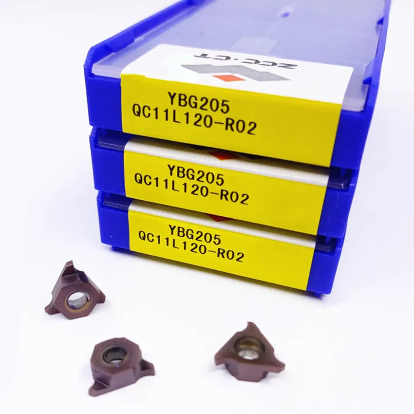 

QC11L120-R02 YBG205/QC11L125-R02 YBG205/QC11L200-R02 YBG205/QC11L225-R02 YBG205 ZCC.CT CNC carbide milling inserts 10pcs/box