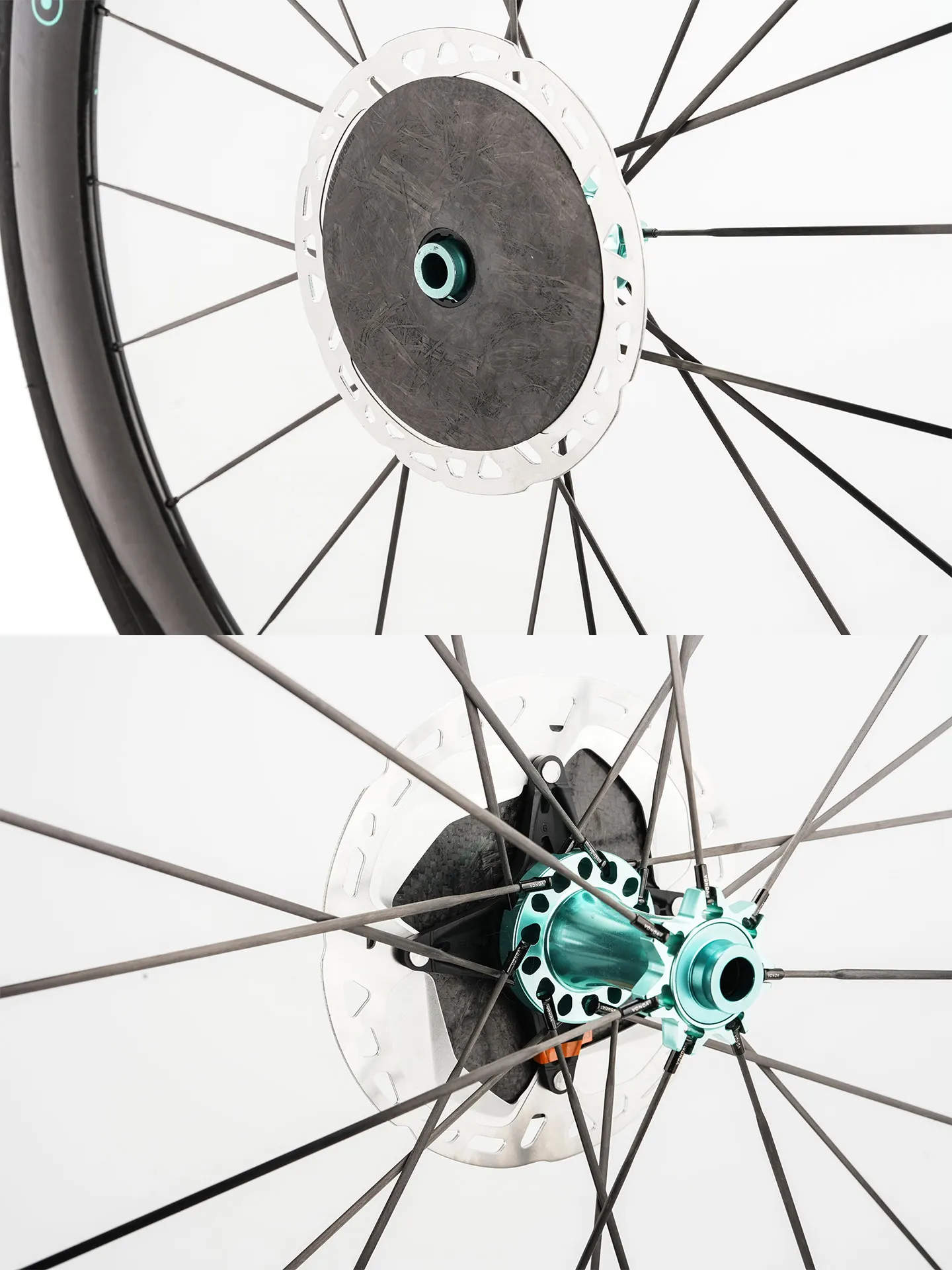 Chaser Rennrad Aero Scheibenbremse Center Lock Disc Carbonfaser Aerodynamische Verriegelungsabdeckung für Shimano MT800/CL900 – Detail 6