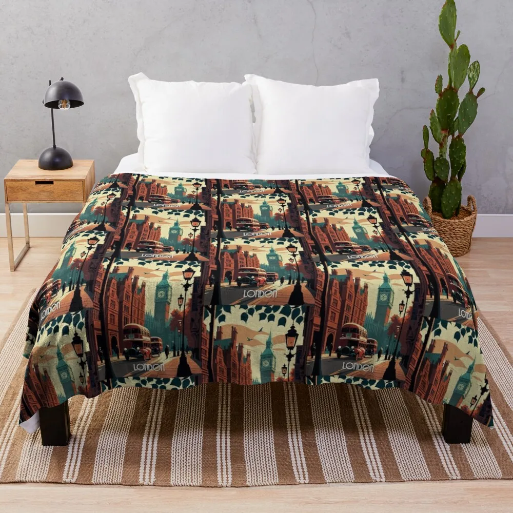

London Throw Blanket Giant Sofa Sleeping Bag Comforter Custom Blankets