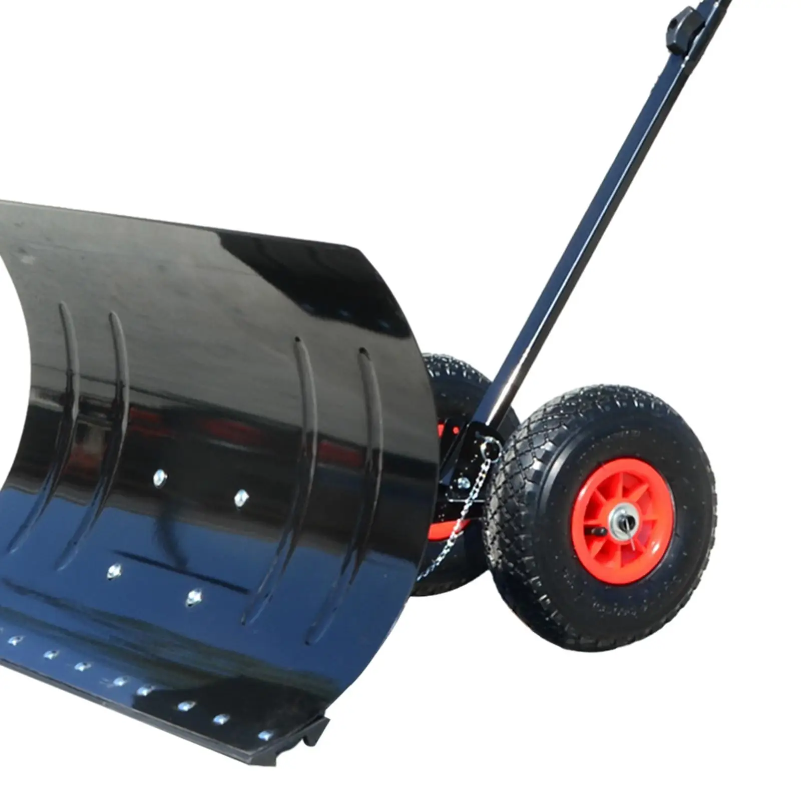 Wheeled Snow Shovel Pusher Heavy Duty Efficient for Sidewalk Doorway Car