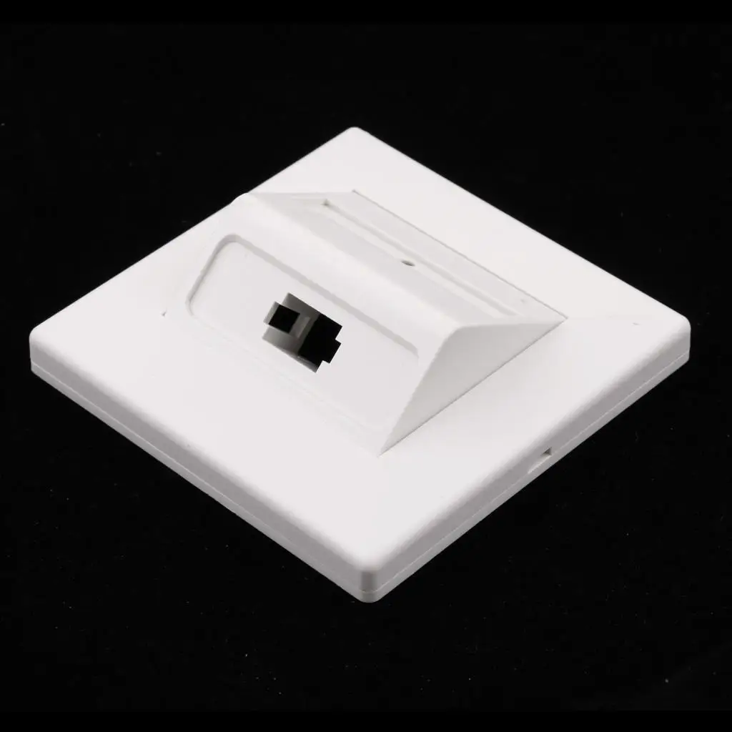 Fiber Optic Wall Panel ABS Plastic Plate SC LC Type Keystone High Quality Network Decorative Panel for Home Office