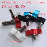 1PC M4 M5 M6 M8 Thumb Screws Aluminum Alloy Butterfly Shape Screws Adjustable Handle Knob Tighten Screw for SLR Rail Rod Slider
