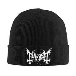 Mayhem Black Metal Band Knitted Hat Beanie Autumn Winter Hat Warm Color Caps for Men Women Gifts