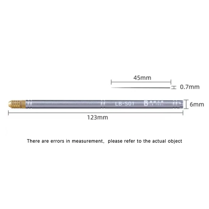 مقبض سكين محمول خفيف للغاية، إبرة غير مغناطيسية، تصميم آمن مدمج دقيق لأداة يدوية لإصلاح رقاقة الإلكترونيات #6