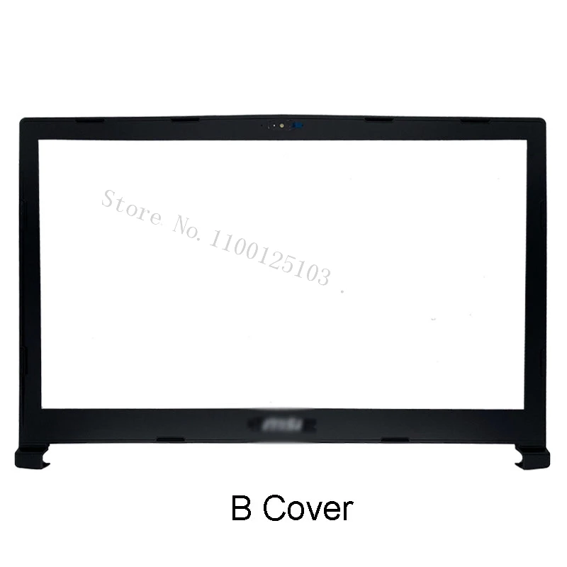 Caso inferior para laptop, LCD tampa traseira, moldura frontal Palmrest, dobradiças superiores, tampa traseira, 95% novo, MSI, GE73, GE73VR, MS-17C5, MS-17C1, MS-17C7