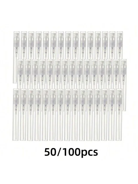50/100/partia 2 ml3 ml5 ml plastikowa butelka zatrzaskowa szczelna mini butelki do perfum lekka przenośna butelka z rozpylaczem nawilżająca