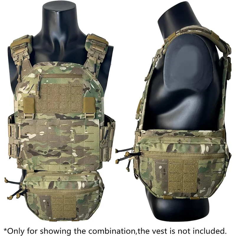 

Tactical Utility Hunting Pouch Nylon Belly Hanging Vest Chest Bag Molle Accessory Equipment Multifunctional Outdoor Sports Bag