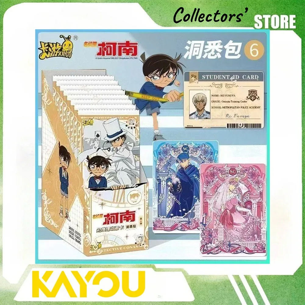 KAYOU Official Authentic Detective Conan Insight Vol.6TCG Foil Trading Cards Exquisite Anime Character Collectible Desktop Decor