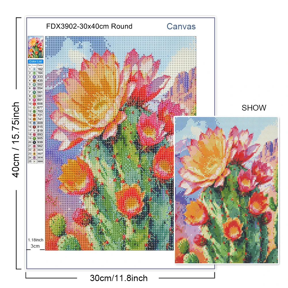 DIY Diamant-Malerei-Set Naturlandschaft Baumhaus Blumen Berglandschaft Voll-Strass-Mosaik Stickerei Heimdekoration Geschenk – Detail 5