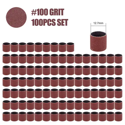CMCP Sanding Drum Set Grit #80 #100 #120 Dremel With Sanding Mandrels Sanding Bands For Dremel Rotary Tools Abrasive Tools - Image 30