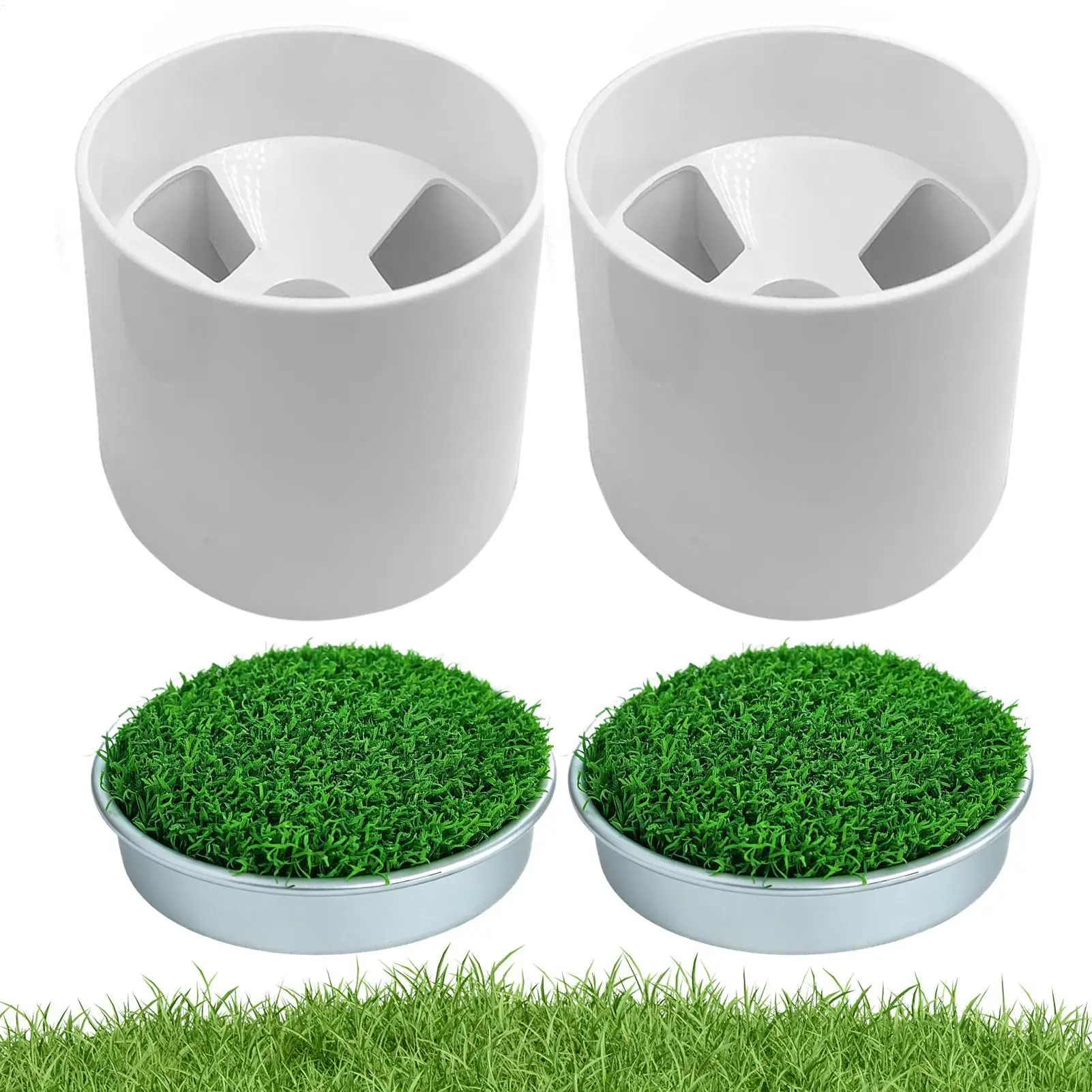 Putting Cups For Artificial Turf Lightweight Portable On-Course Tool Putting Green Holes Cup For Men Women Teens Athletes