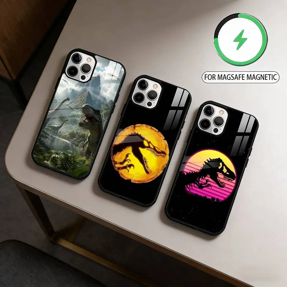 Jurassic Park Dinosaur W-World  Phone Case For iPhone17,16,15,14,13,12,11 Plus,Pro Max Magnetic For Magsafe Wireless Charging