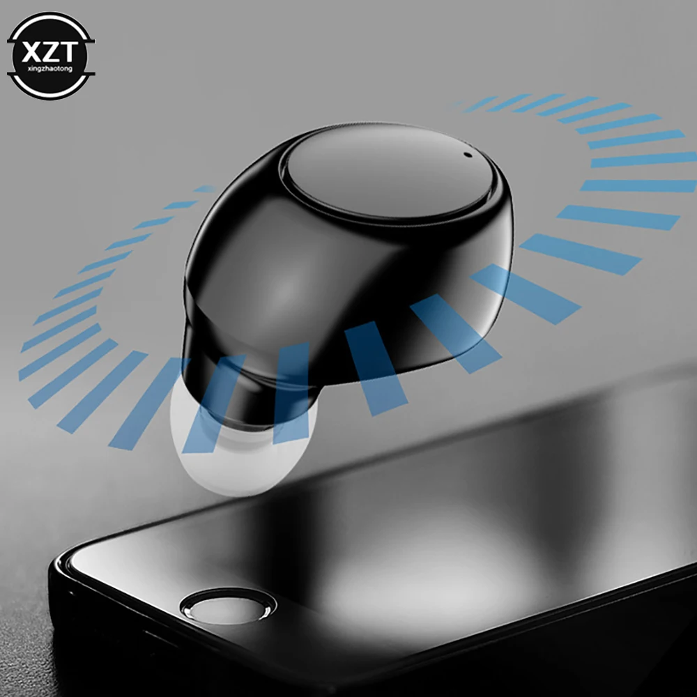 Single In Ear Bluetooth-Compati Oortjes Handsfree Draadloze Hoofdtelefoon Sport Gamer Headset Met Microfoon Oordopjes Tws Ipx5 Waterdicht