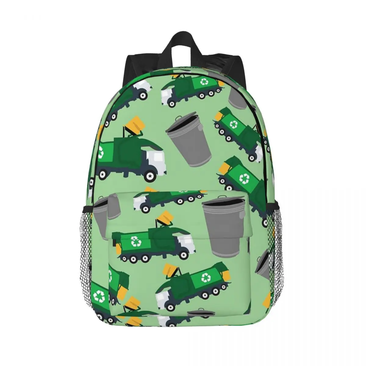 Recycling Garbage Truck Pattern Backpacks Teenager Bookbag Cartoon Children School Bags Laptop Rucksack Shoulder Bag