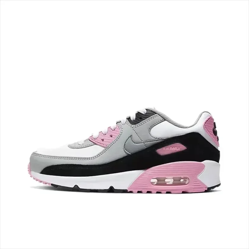 Nike Air Max 90 Recraft Rose Women's Mesh Breathable Retro Waffle Shoes Non-slip Lightweight Casual Running Shoes CD6864-104