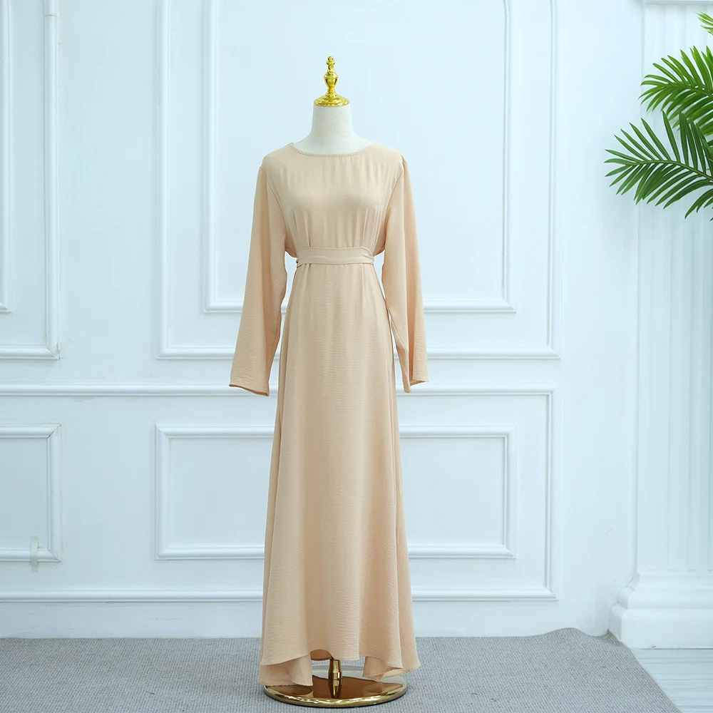 

2025 Arabic Muslim Woman Set Eid Dubai Hijab Abaya Dress Islamic 2 Piece Khimar Clothing Caftan Marocain Femme Solid Turkey Robe