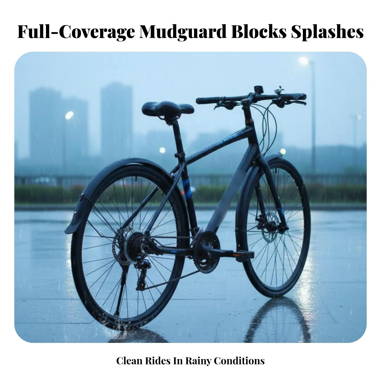 Vollständiges Schutzblech-Set, langlebige Fahrradschutzbleche für vorne und hinten, leichte, flexible Schutzbleche
