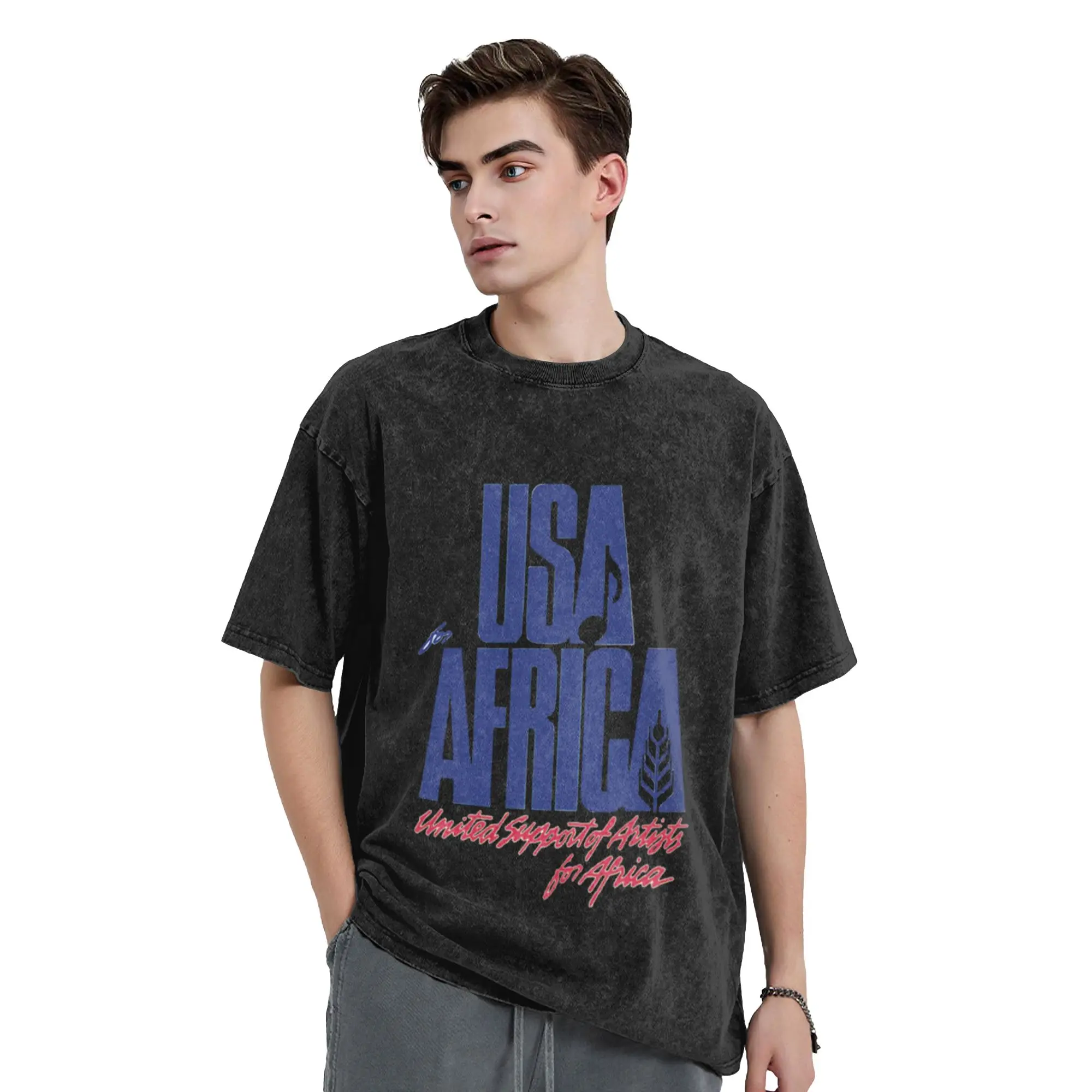 We Are the World  Unique Comfort A Washed T Shirt Men's Women's Oversized Cotton Tees Tops