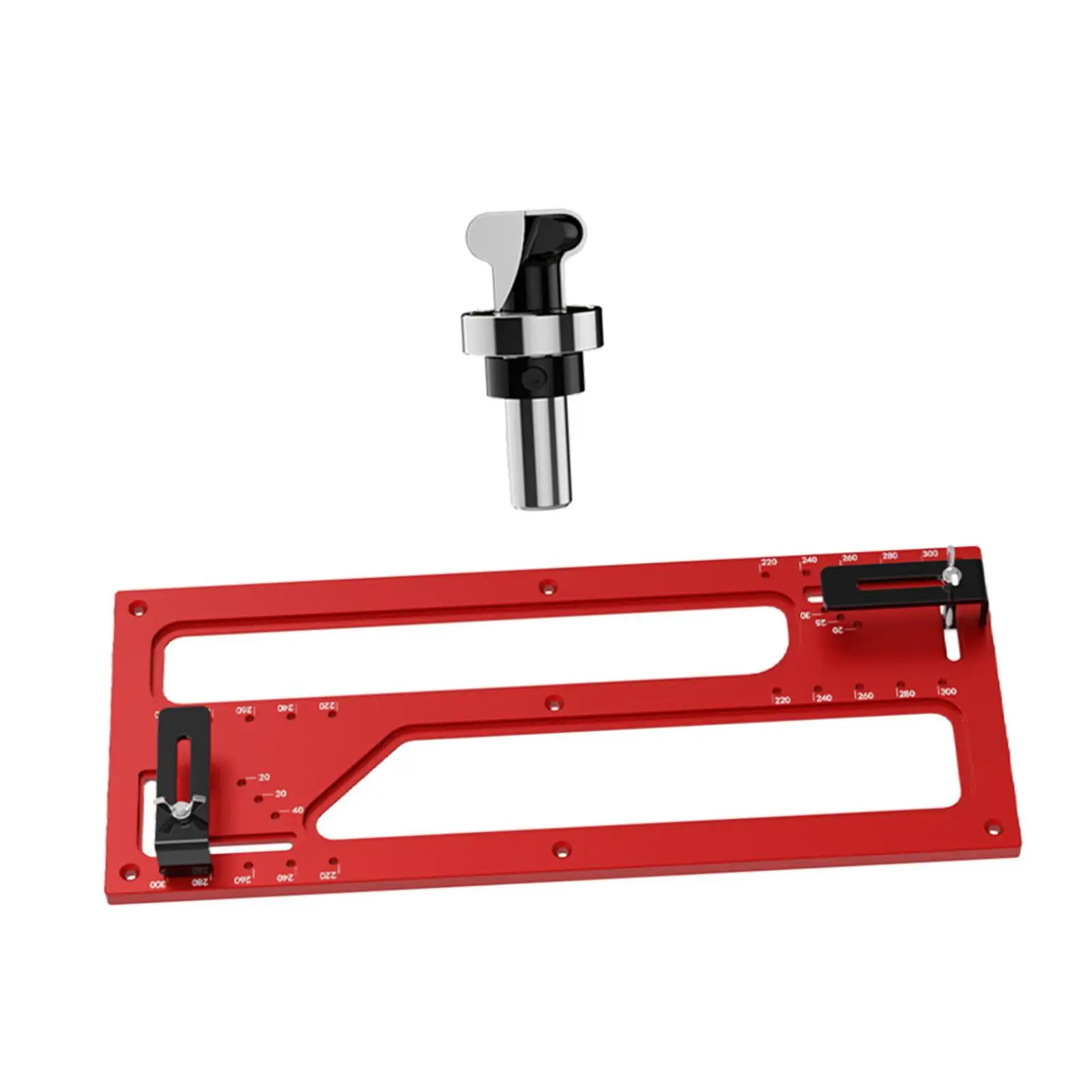 Grooving Cutter No Handle Needed Slot Positioning Tool Handlefree Slotting Template for Closet Door Home Cabinet Door Shaping