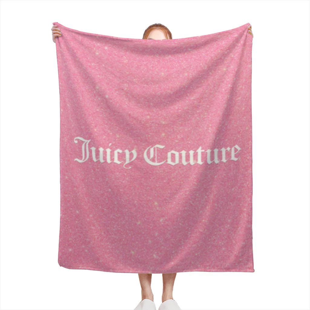 Hot-Sale-Like-Juicy-Couture-Style Blanket Sofa Bedroom Bed Home Office Nap Blanket Car Travel Picnic Blankets Gift