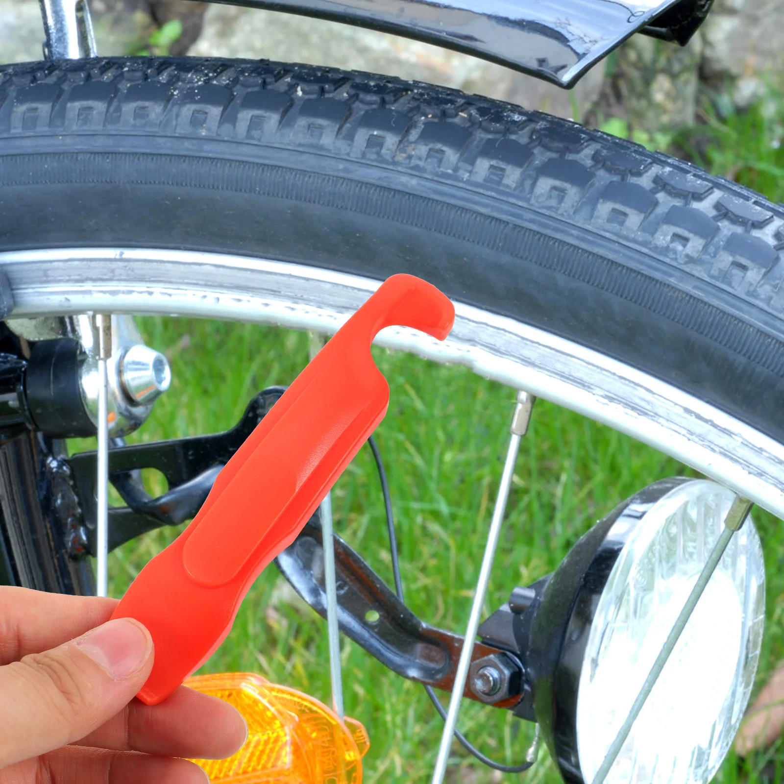 

3pcs Bike Tire Lever Red Lightweight Durable Repair Tool Portable Tyre Dismantling Device Riding Maintenance Tools Bike Light