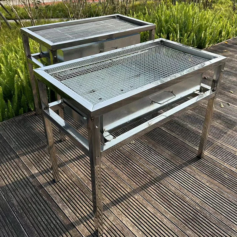 

Household Thickened and Durable Portable BBQ Table Charcoal BBQ Grill BBQ Stove Outdoor Camping Complete Set