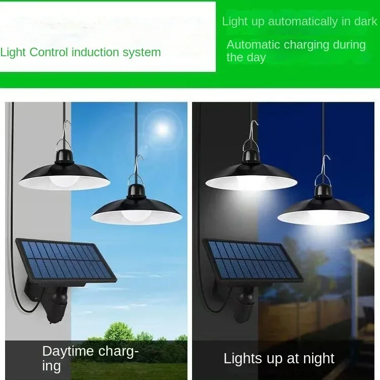 Plafonnier LED solaire avec télécommande, éclairage d'extérieur, lumière blanche ou chaude, idéal pour un jardin, 62 unités