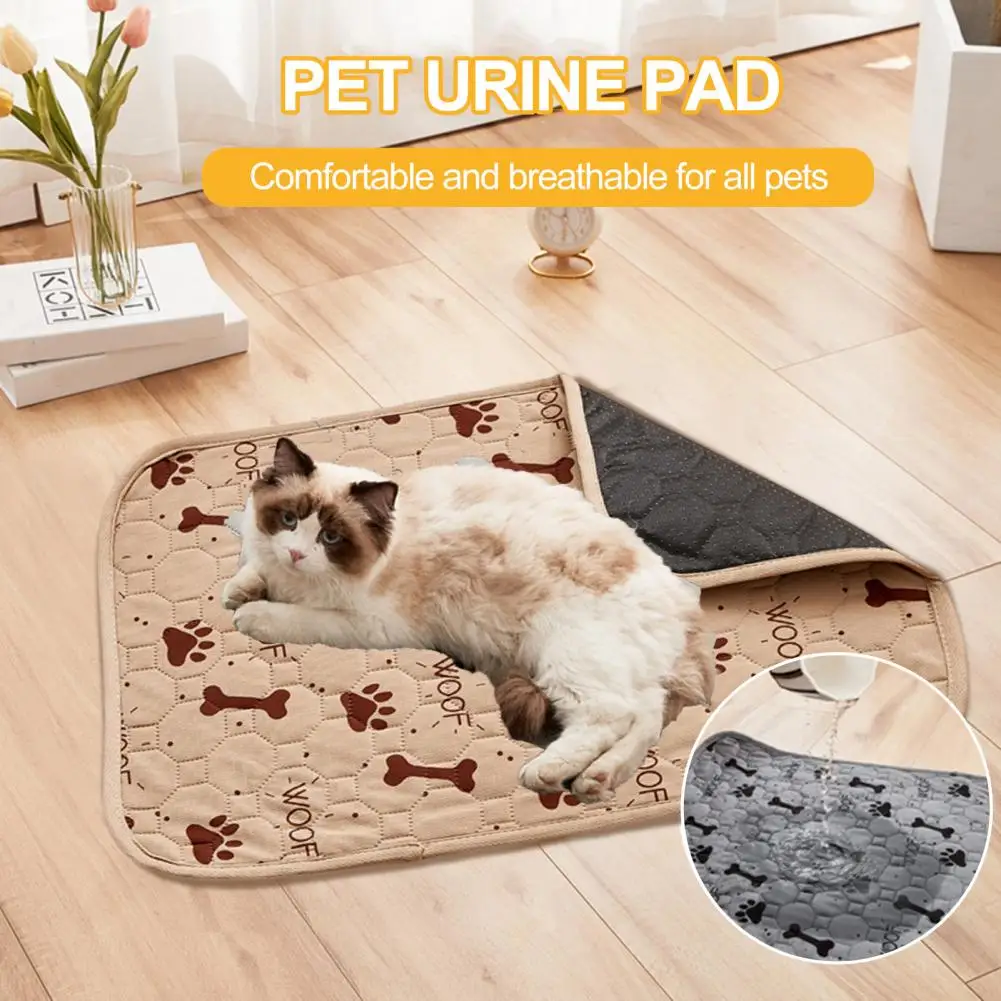 Dog Diaper Pad Pet Training Pad Highly Absorbent Extra-Soft Quick Dry Cartoon Print Washable Pet Dog Puppy Pee Pads Dog Pads