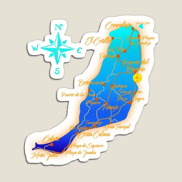 Fuerteventura-soporte magnético para el hogar, organizador de nevera, juguete magnético para niños, pegatinas divertidas, refrigerador colorido para niños y bebés