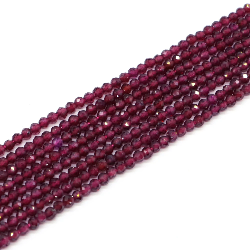 Faceted Red Garnet Beads 3