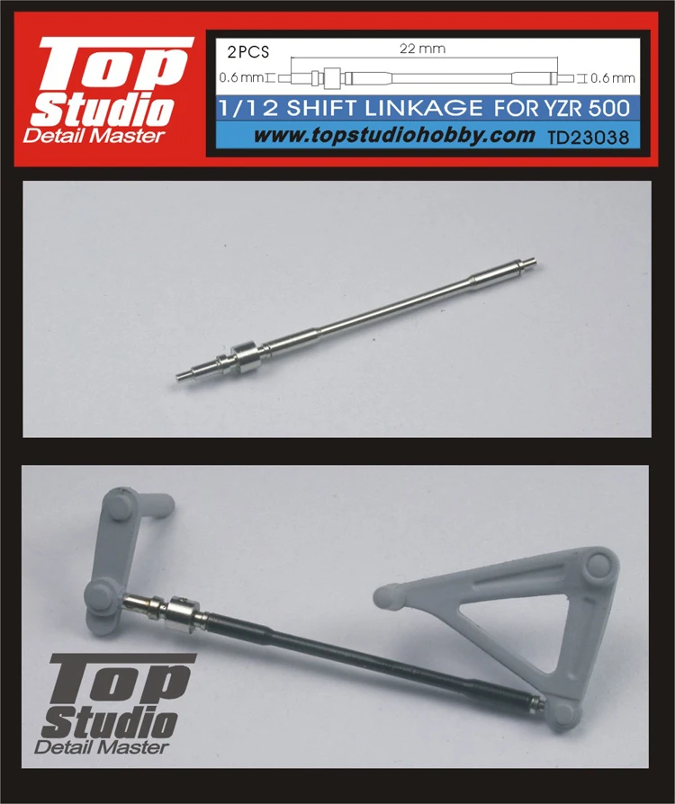 

Top Studio 1:12 Gear Control Lever for YZR500 TD23038 Modify and Assemble Model Accessories