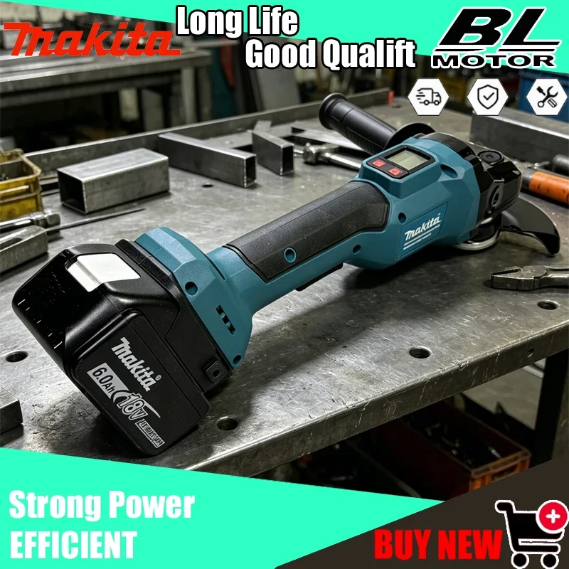 

Makita 125MM Brushless Electric Tool Angle Grinder Digital Display Metal/Wood Polishing Grindind for 18V 20V Battery Tools