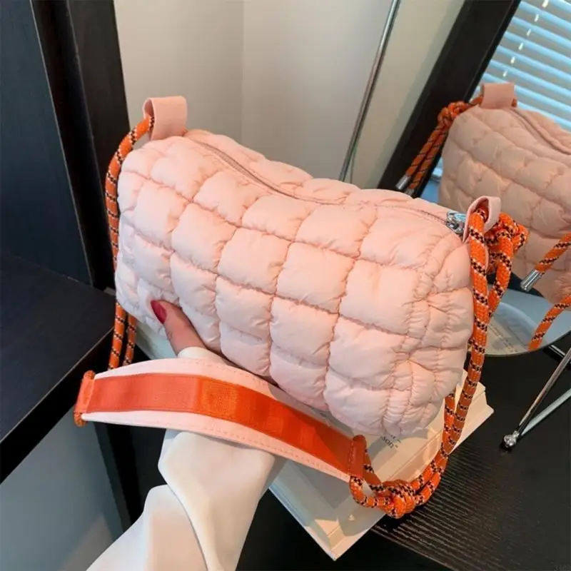 

340D Trendy Space Cotton Bag Versatile Women Quilted Handbag Crossbody Bag Underarm Bag Shoudler Bag for Women Girls